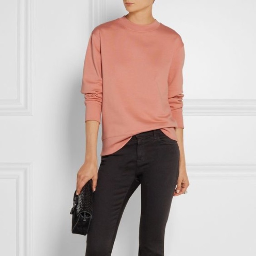 Acne Studios carly loopback  jersey sweatshirt